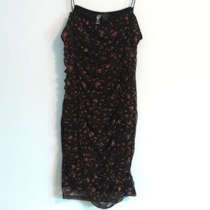Luna Chix very stretchy Black Floral Dress